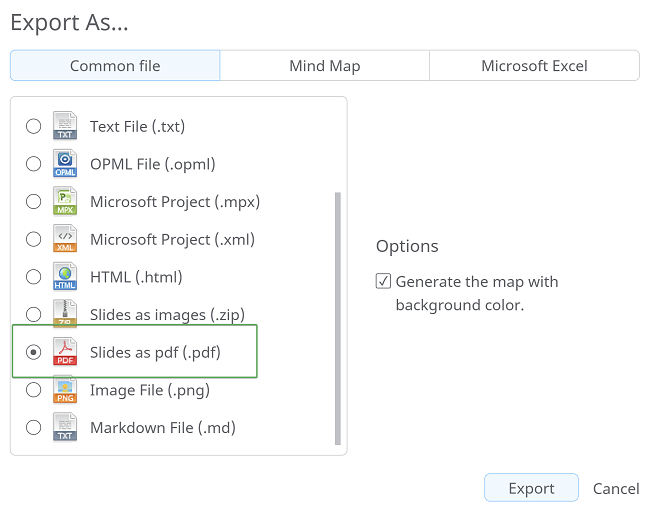 How To Export Mind Map To Pdf And Office Edrawmind Formerly Mindmaster