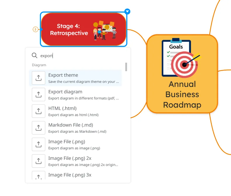 Exportar Paleta de Comandos