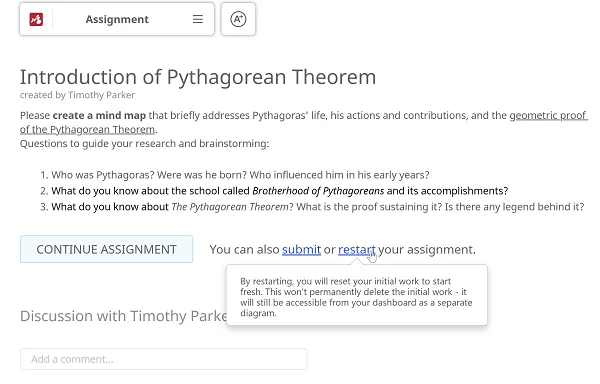 Reiniciar asignación